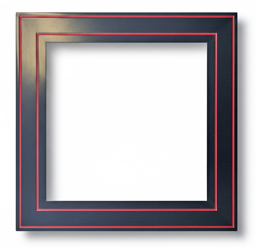 Arcobaleno 90 Satiné noir creux rouge