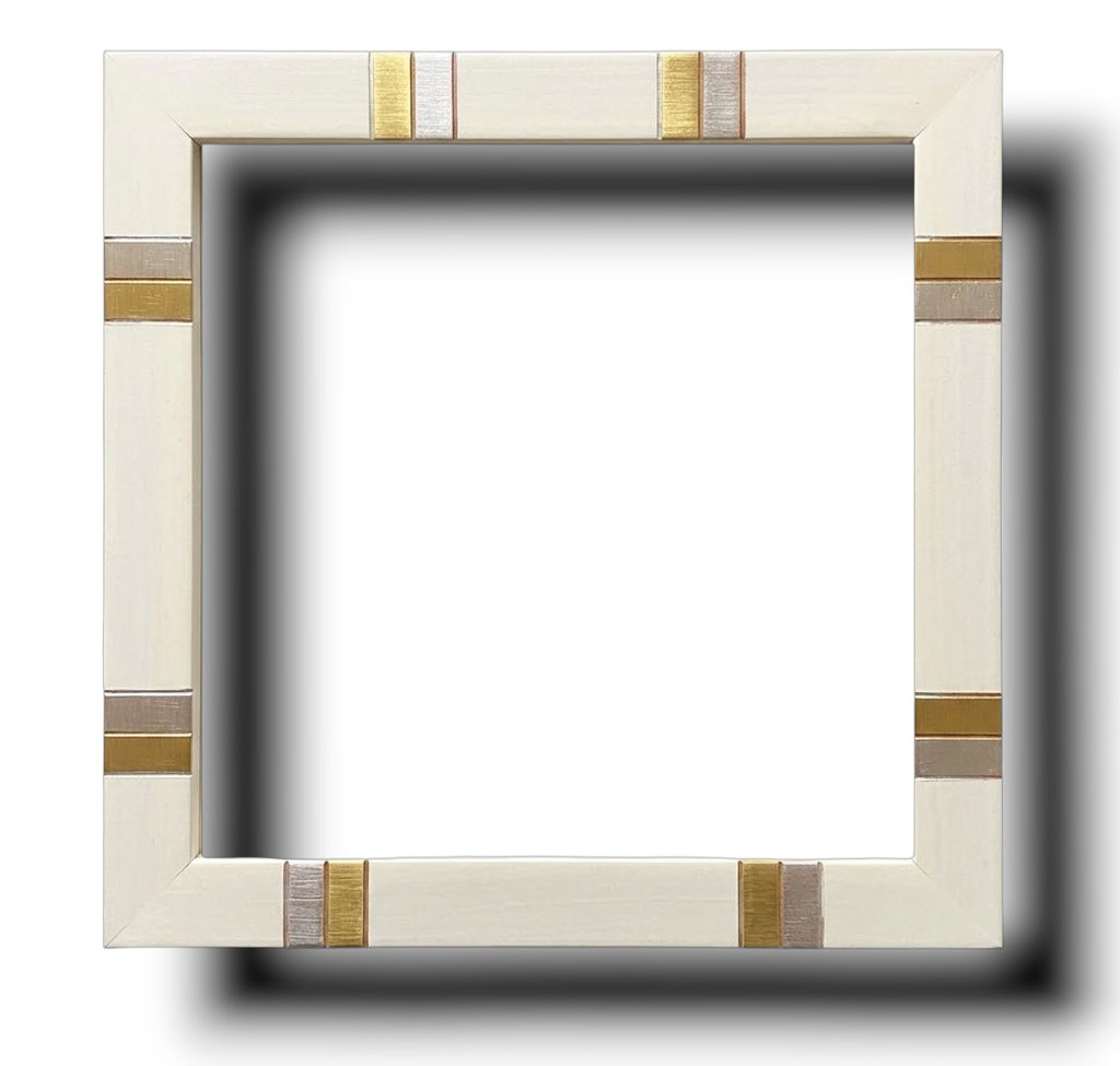 Plat 20 Ivoire double bagues or fin or blanc