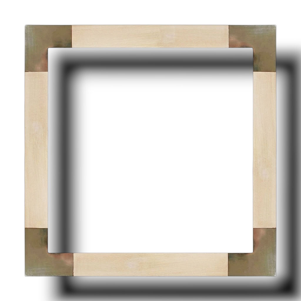 Plat 40 Érable angles or blanc