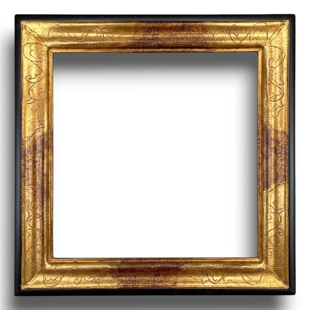 Vague Angle gravé or vif sisyphe filet et dos noirs